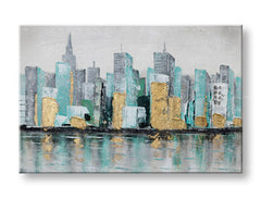 Poslikana stenska slika CITY 1 del 90x60 cm CFAZH6545E1