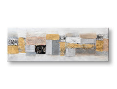 Poslikana stenska slika ABSTRAKT 1 del 120x40 cm CWF1137L-145E1