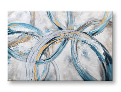 Poslikana stenska slika ABSTRAKT 1 del 120x80 cm CWF11421WE1