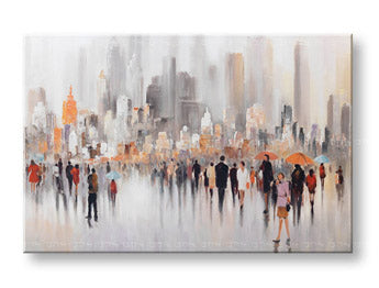 Poslikana stenska slika CITY 1 del 120x80 cm CWF1481TDE1