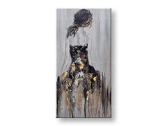 Poslikana stenska slika Ženska 1 del 50x100 cm CWF1527HE1