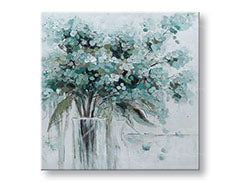 Slikana stenska slika CVETJE V VAZI 1 del 70x70 cm CWF1673WE1