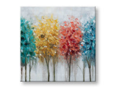 Poslikana stenska slika DREVESA 1 del 60x60 cm CWF1717HE1