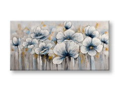 Slikana stenska slika FLOWERS 1 del 100x50 cm CWF1781SDE1