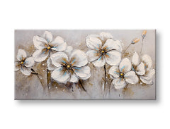 Slikana stenska slika FLOWERS 1 del 100x50 cm CWF1786WE1