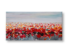 Slikana stenska slika FLOWERS 1 del 100x50 cm CWF1897WE1