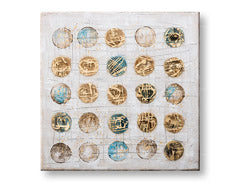 Slikana stenska slika ABSTRAKT 1 del CWFAB022 - 100x100 cm