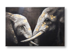 Slikana stenska slika SLONY 1 del CWFAN083 - 120x80 cm