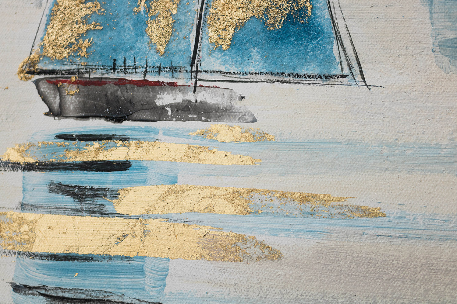 Slikana stenska slika LODE 1 del - slika 5