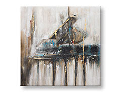 Poslikana stenska slika ABSTRAKT 1 del CWFIN034 - 100x100 cm