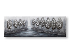 Poslikana stenska slika DREVESA 1 del CWFTR029 - 150x50 cm