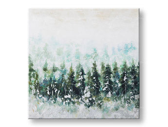 Poslikana stenska slika LES 1 del CWFTR033 - 100x100 cm