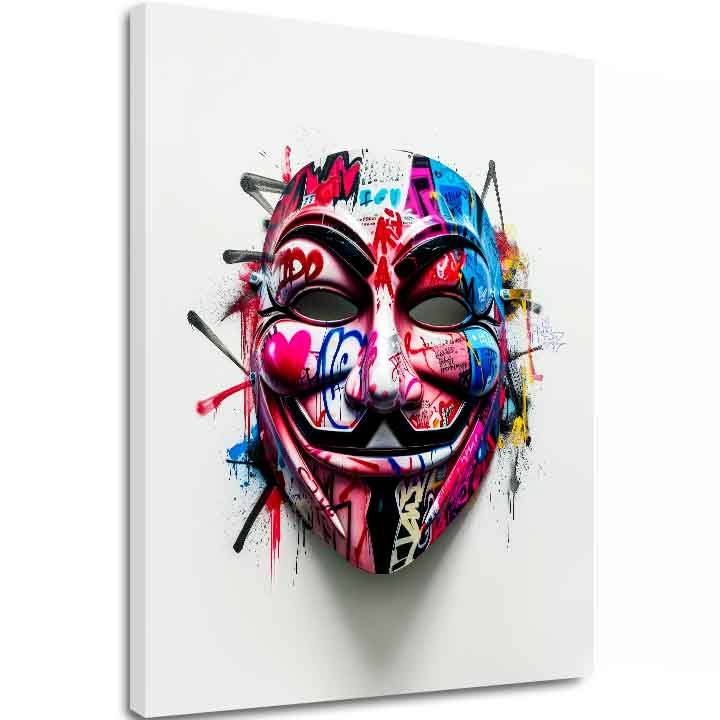 Slika ANONYMOUS MASK | Italijansko platno - slika 2