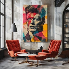 Slika David Bowie na platnu - Upornik z dušo umetnika