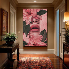 Slika FLORAL LIPS | Italijansko platno - slika 3