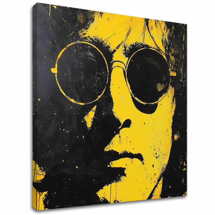 Slika JOHN LENNON - Rumeni odsev resničnosti | dokončano z roko umetnika - slika 2