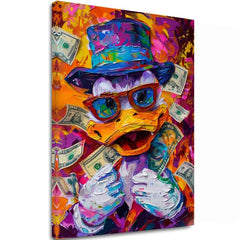 Slika MONEY DUCK | Italijansko platno - slika 2