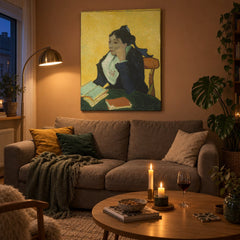 Slika na platnu Arležanka – Vincent van Gogh v dnevni sobi