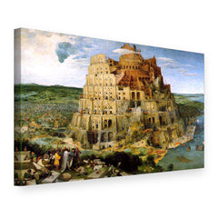 Slika na platnu Babilonski stolp – Pieter Bruegel, 3D pogled