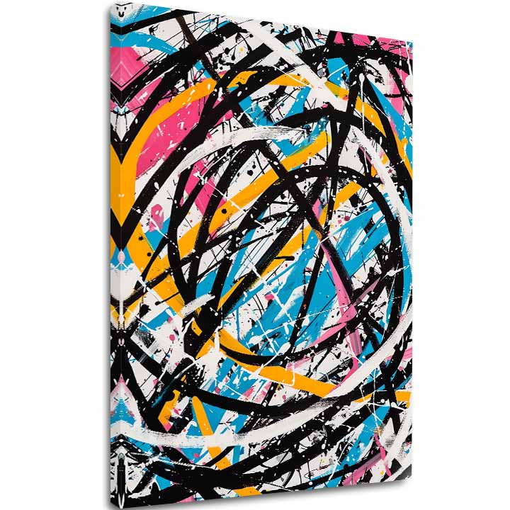 Slika na platnu Barvit kaos - Moderna abstrakcija - slika 2