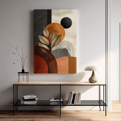 Slika na platnu Beige-brown Shapes - Geometric Motif - slika 3