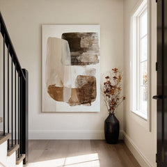 Slika na platnu Beige Harmony - Modern Abstract - slika 3