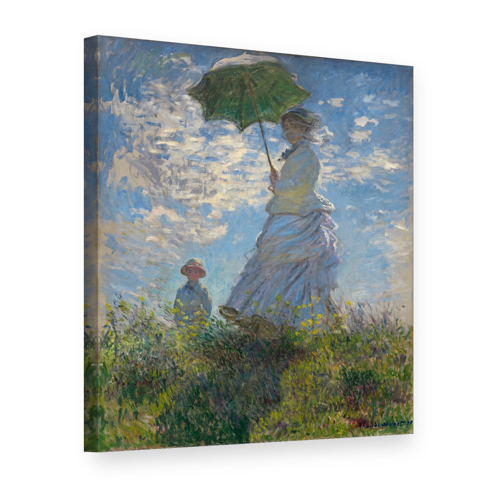 Slika na platnu BOGINJA Z DARILOM - Claude Monet 000 REP075, 3D pogled