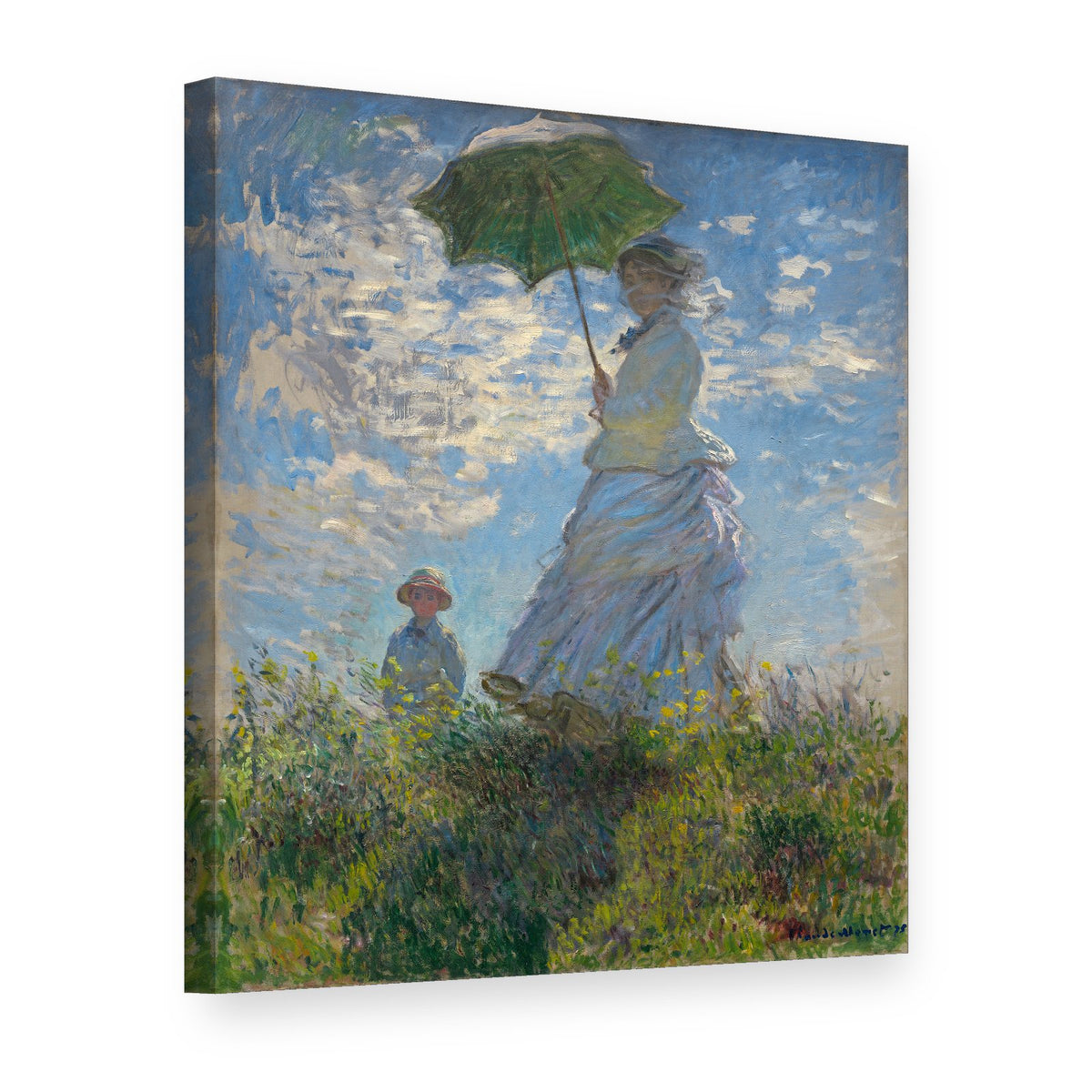 Slika na platnu BOGINJA Z DARILOM - Claude Monet 000 REP075, 3D pogled