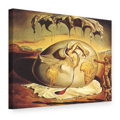 Slika na platnu Geopolitični otrok opazuje rojstvo novega človeka – Salvador Dalí, 3D pogled
