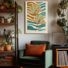 Slika na platnu Golden Letter - Minimalist Motif - slika 5