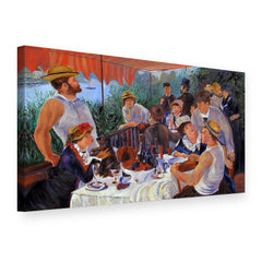 Slika na platnu Kosilo čolnarjev – Pierre-Auguste Renoir, 3D pogled