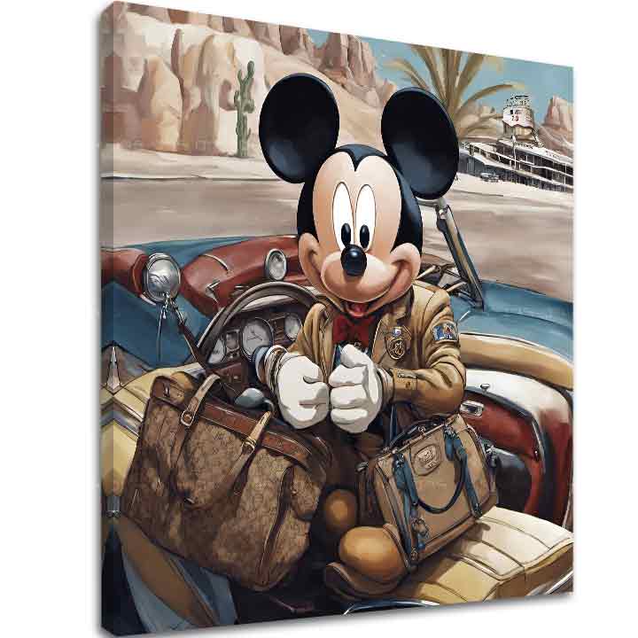 Slika na platnu - Mickey Mouse na počitnicah - slika 2