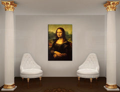 Slika na platnu z motivom portret Mona Lise – podroben pregled kompozicije, Papilora.