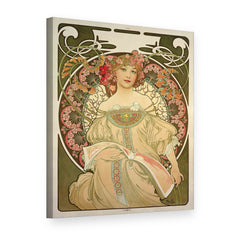 Slika na platnu Sanjarjenje – Alfons Mucha, 3D pogled
