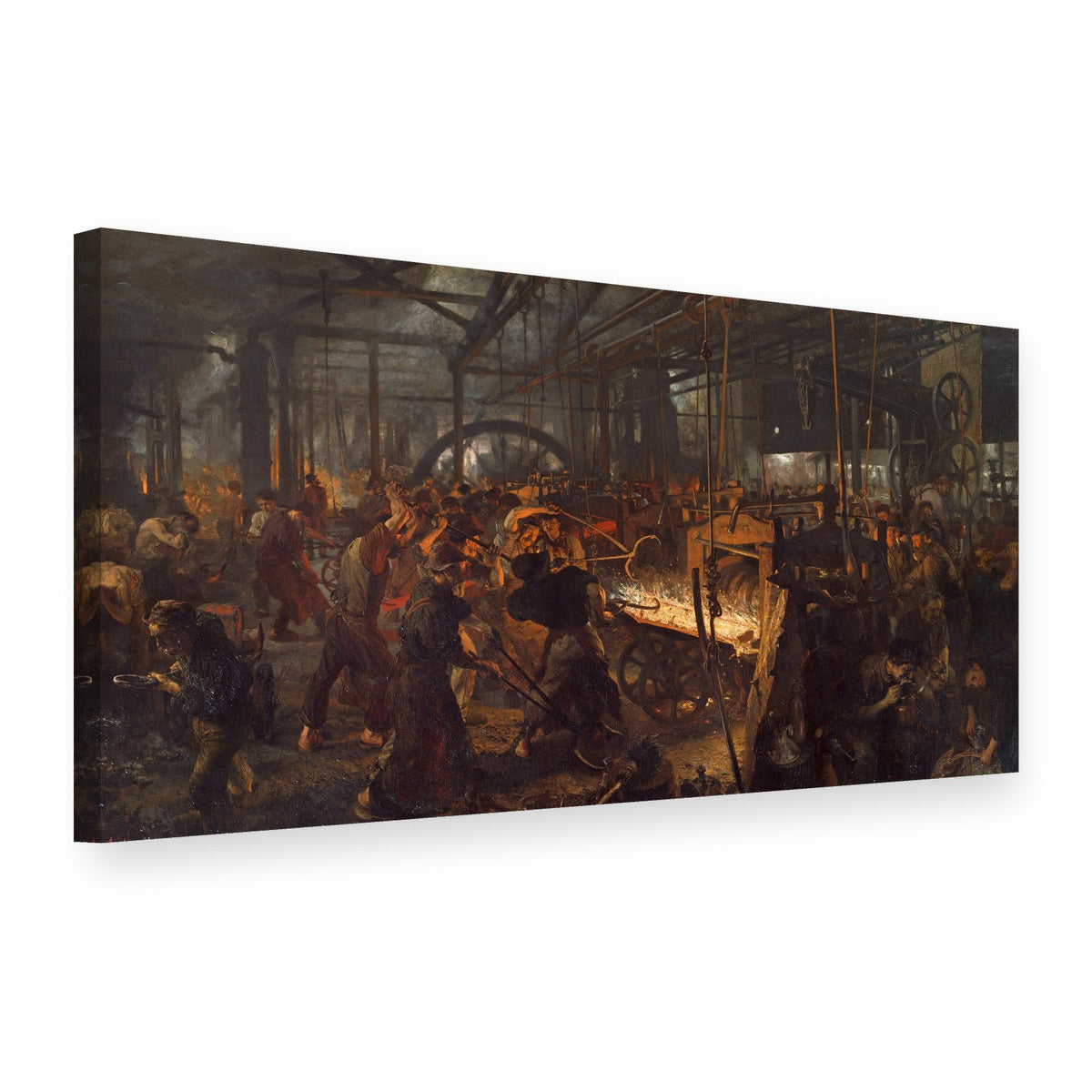 Slika na platnu Valjarna železa – Adolph Menzel, 3D pogled