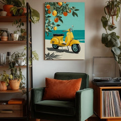 Slika na platnu Vespa v Italiji - Retro Alley - slika 4