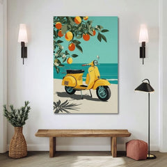 Slika na platnu Vespa v Italiji - Retro Alley - slika 3