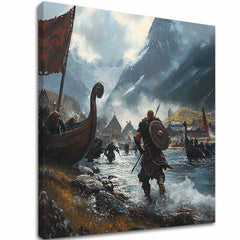 Slika na platnu Vikingi na Mori - Historical Slika - slika 2