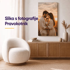 Pravokotna foto slika na platnu – personalizirana stenska slika iz vaše fotografije
