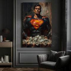 Slika SUPERMAN: Money Man | dokončano z roko umetnika - slika 4