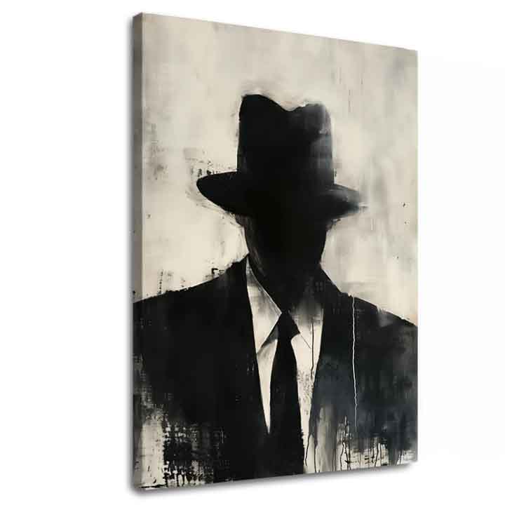 Slika THE FACELESS MOBSTER | dokončano z roko umetnika - slika 2
