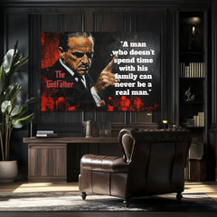 Slika THE GODFATHER na platnu | Personaliziran citat PAPILORA