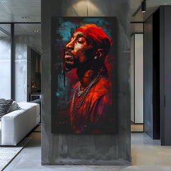 Slika TUPAC SHAKUR - Ikona za mikrofonom | dokončano z roko umetnika - slika 3