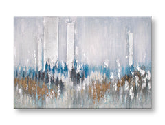 Ročno poslikana slika za steno ABSTRAKT 90x60 cm – 3D perspektiva platna na lesenem okvirju | 100 % original | akril na platnu ARTMIE | Papilora.sk