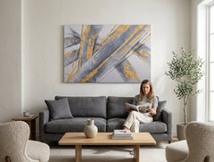 Slikana stenska slika ABSTRAKT 1 del CFAZH6547E1 - 90x60 cm