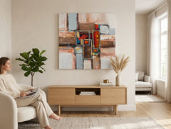 Slikana stenska slika ABSTRAKT 1 del CWF1902W16E1 - 70x70 cm