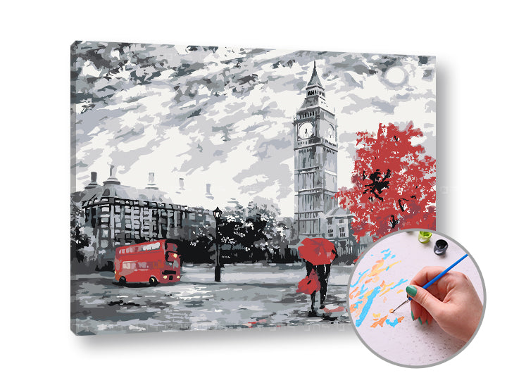 Slikanje po številkah LONDON FEELINGS | srednja težavnost