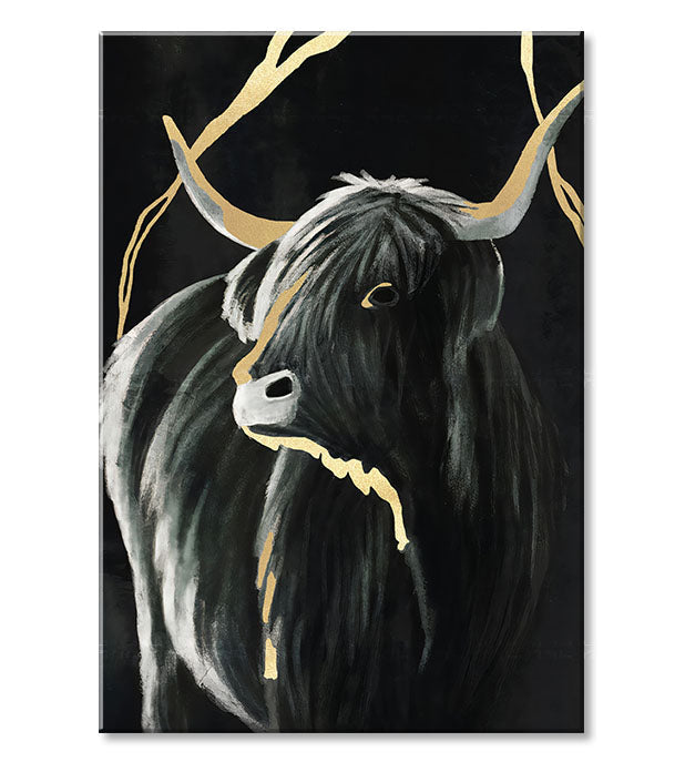 Slike na platnu PREMIUM ART - Črni bik - slika 3