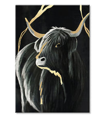 Slike na platnu PREMIUM ART - Črni bik - slika 3