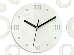 Stenske ure RINGS WHITE - slika 3